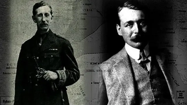 साइक्स-पिकोट एग्रीमेंट के वास्तुकार फ्रैंकोइस जॉर्जेज पिकोट और ब्रिटेन के सर मार्क साइक्स