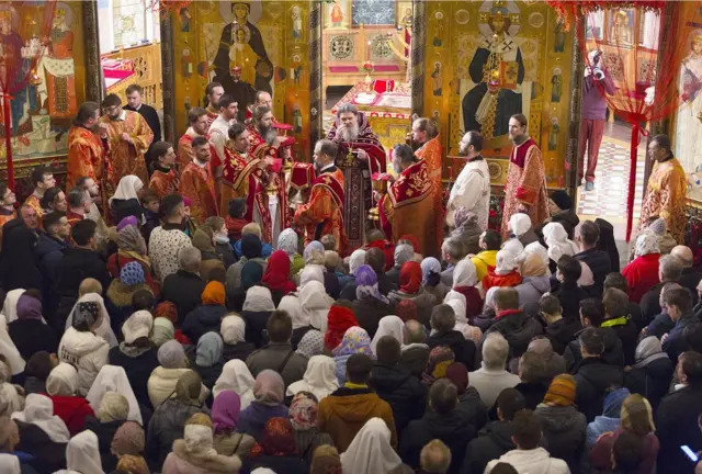 Пасхальная служба в Свято-Елисаветинском монастыре