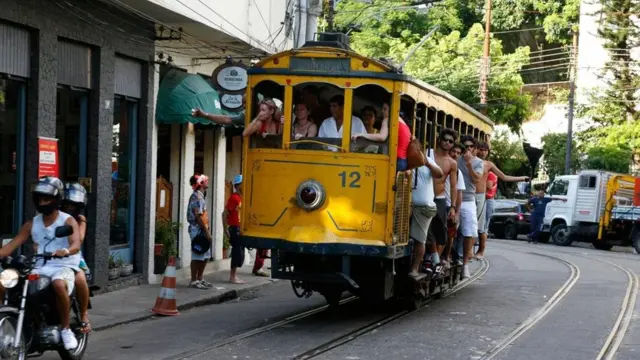 الترام في شوارع البرازيل