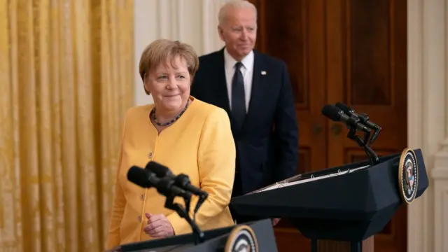 меркель, байден