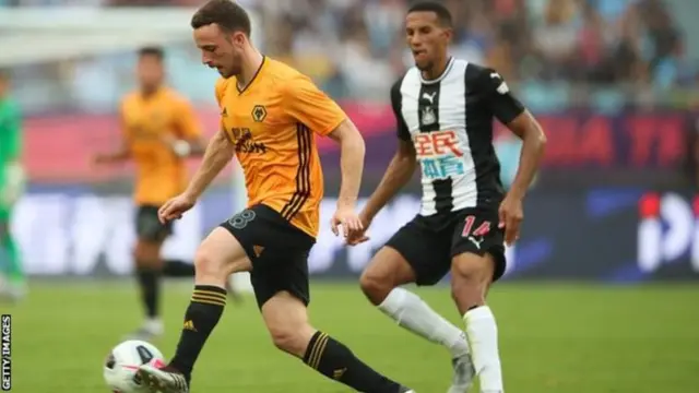 Diogo Jota na-agbara ndị Wolves FC