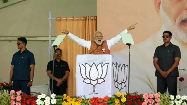 Bwana Modi yari yatsinze amatora aheruka yo mu mwaka wa 2014