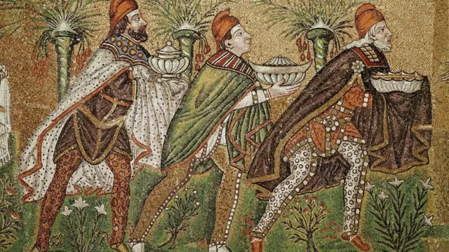 Pintura de los Tres Reyes Magos.