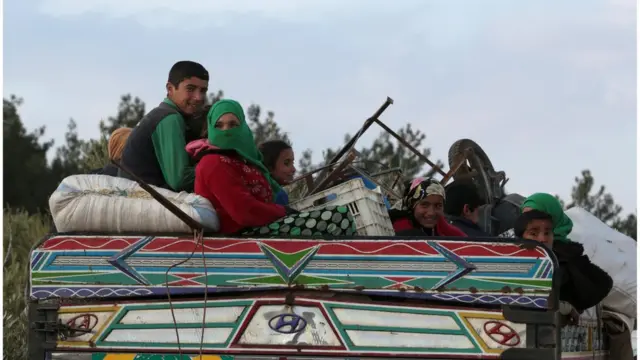 از زمان شروع درگیری‌های در شمال سوریه هزاران نفر از این شهر گریخته‌اند