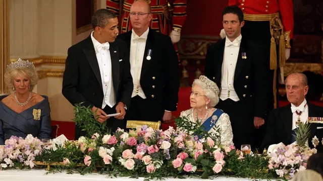 Obama at State banquet in 2011