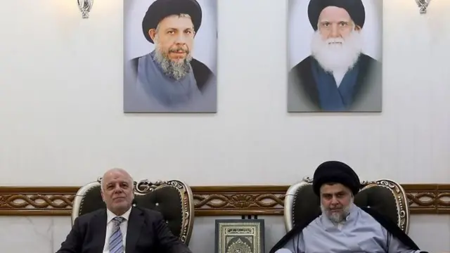 ائتلاف صدر (راست) و عبادی (چپ) مورد حمایت آمریکاست