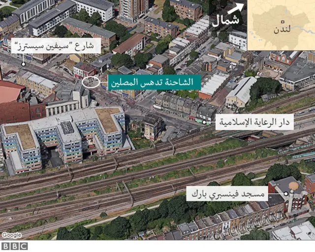 خريطة لمكان الهجوم