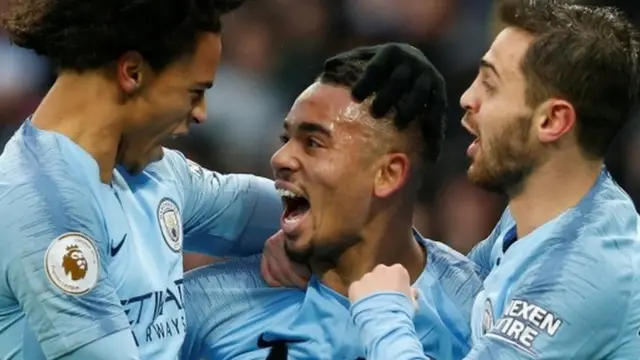 Gabriel Jesus celebrates goal