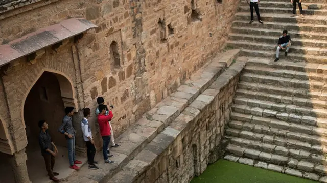 Baoli or a stepwell in Mehrauli