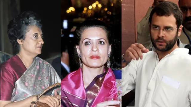 ఇందిర, సోనియా, రాహుల్ గాంధీలు