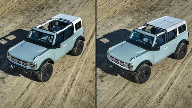 سقف فورد برانکو را می‌توان به طور کامل جدا کرد