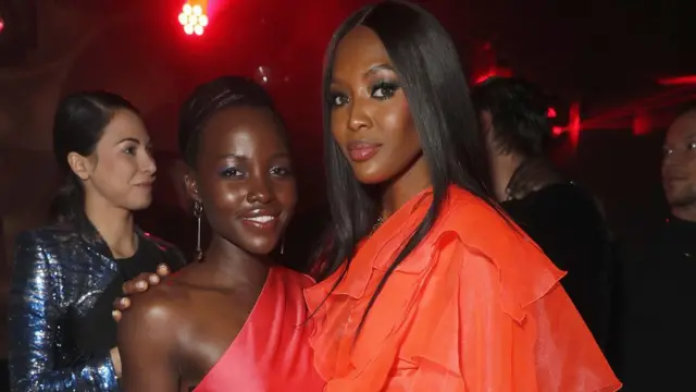Le mannequin Naomi Campbell, l'actrice Lupita Nyong'o