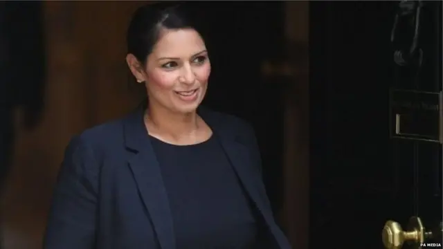 ब्रिटेन की गृह मंत्री प्रीति पटेल