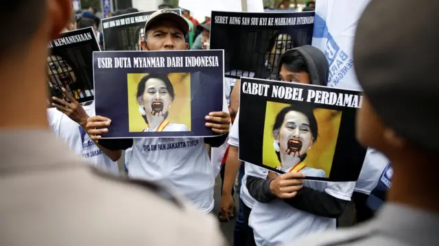 protes keprihatinan nasib Rohingya di Jakarta