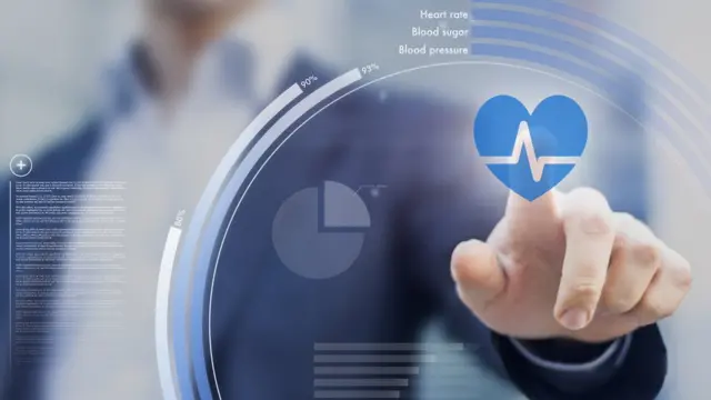 Медицинский дисплей с кардиограммой