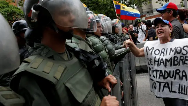 Protesto na Venezuela