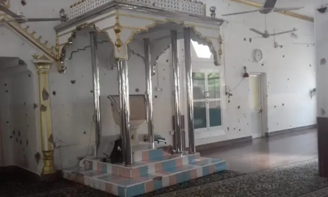 ප්‍රහාරයට ලක් වූ පල්ලිය