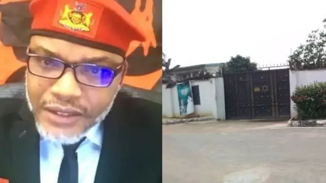 Nnamdi kanu na ụlọ ya