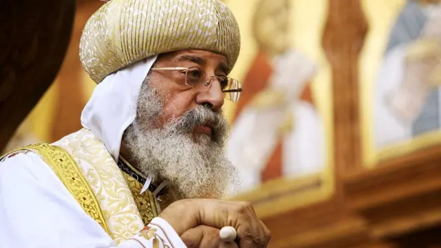 Le pape Tawadros II de l'Eglise copte orthodoxe d'Egypte n'apprécie pas la décision du président Trump.