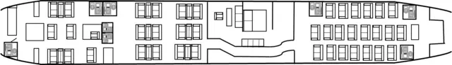 Plano superior del avión