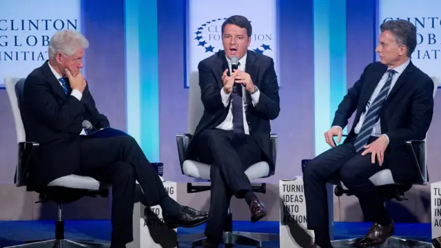 Bill Clinton con Mauricio Macri