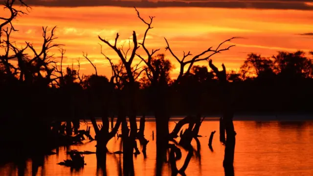 Atardecer en Paraguay.