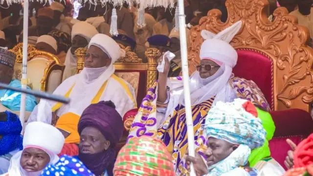 Sarkin Zazzau Shehu Idris na karbar gaisuwa daga mabiya