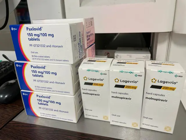 Obat Paxlovid dan molnupiravir.