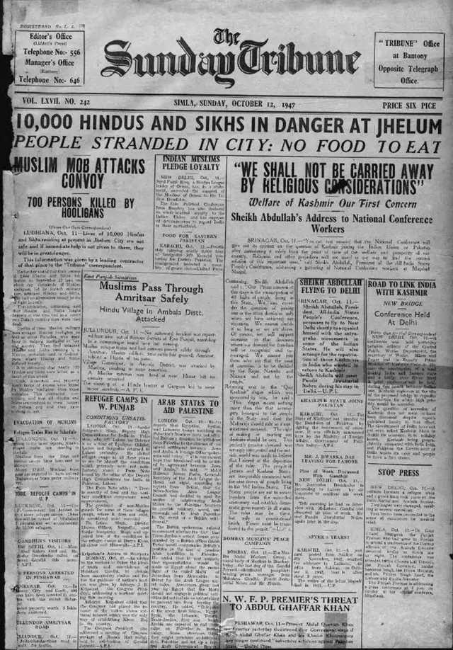 印巴分治博物館展品