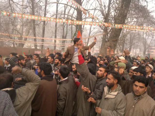 कश्मीर में भाजपा की रैली