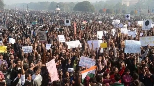 निर्भया कांड के ख़िलाफ़ 2012 में विरोध प्रदर्शन