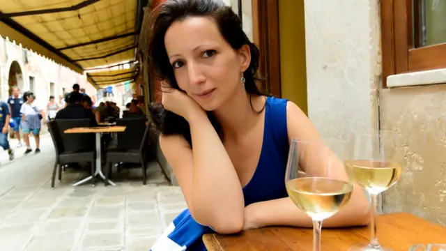 Венецианка в уличном кафе