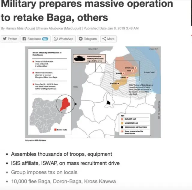 Aworan iroyin ti Daily Trust gbe jade