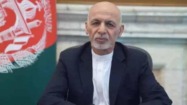Perezida wa Afghanistan Ashraf Ghani ageza ijambo ku gihugu ku wa gatandatu, ku itariki ya 14/8/2021