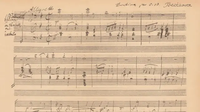 Partitura de Beethoven
