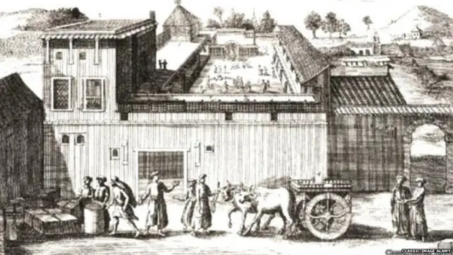 सुरत येथील इस्ट इंडिया कंपनीचा एक कारखाना.