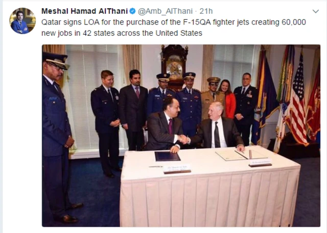 Tuit de Meshal Hamad Al Thani