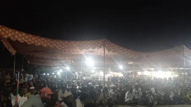 ग्वादर में चल रही रैली