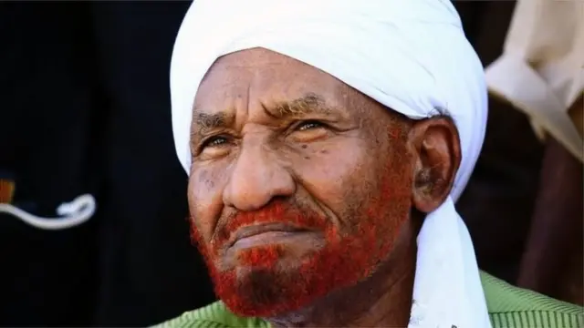 Former Umma Party leader Sadiq al-Mahdi