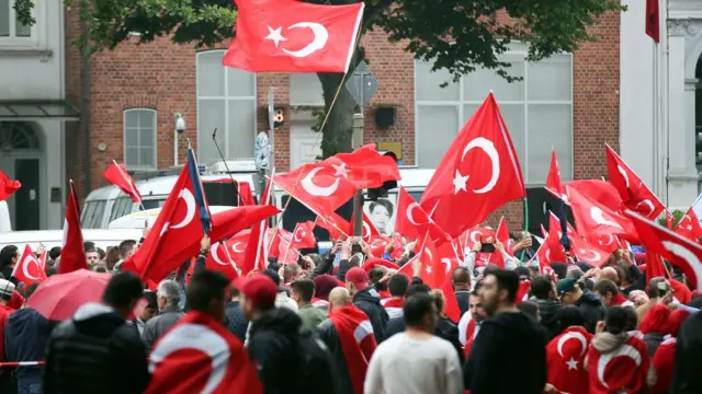 Hamburg'da darbe girişimi protestosu
