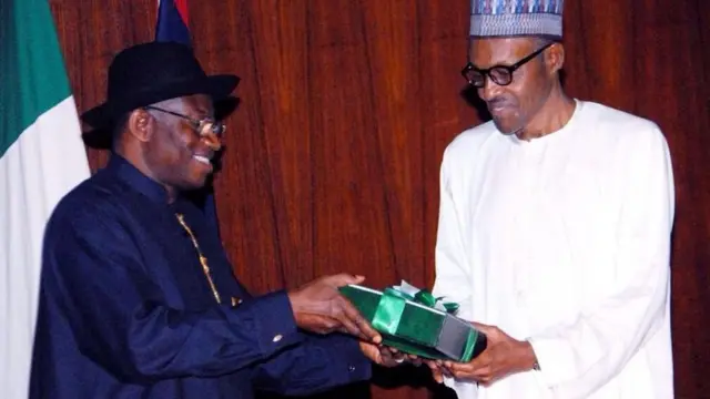 Aarẹ Jonatha ati aarẹ Buhari