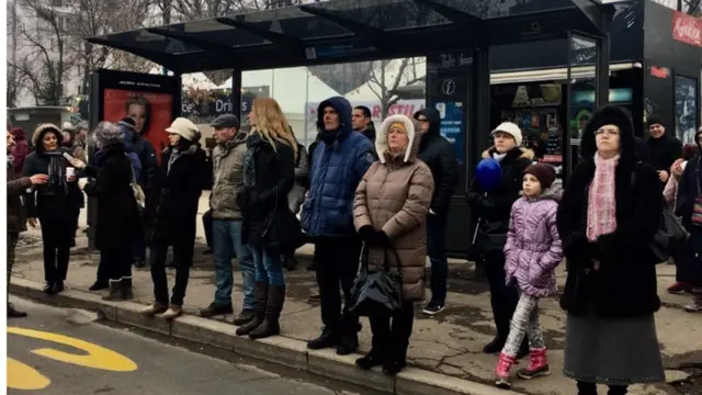Koncert klasične muzike na platou ispred Narodne Skupštine, Beograd, 1.1.2019.