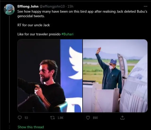 Aworan ojuopo twitter Naijiria kan
