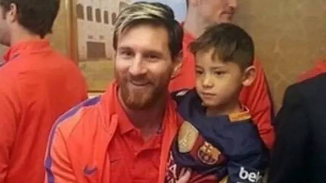 Murtaza Ahmadi finally meets his hero Lionel Messi in Doha
