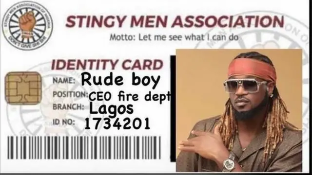 Stingy Men Association of Nigeria: ID card, SMAN form, [how to join Stingy Men Association] Don Jazzy,