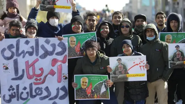 راهپیمایی با چهلمین روز کشته شدن قاسم سلیمانی توسط آمریکا همزمان شده