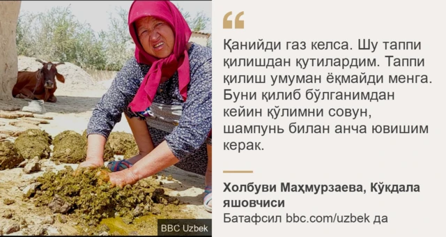 Холбуви Маҳмурзаевадан иқтибос