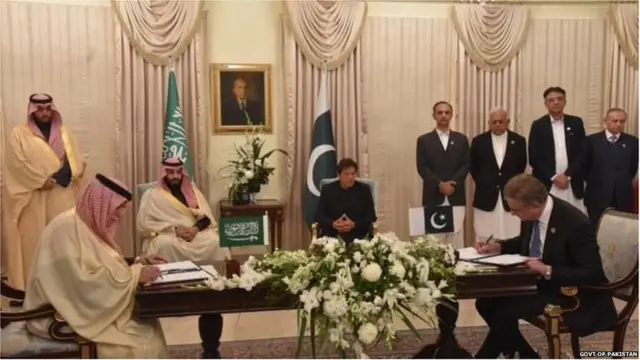 क्राउन प्रिंस मोहम्मद बिन सलमान और इमरान ख़ान