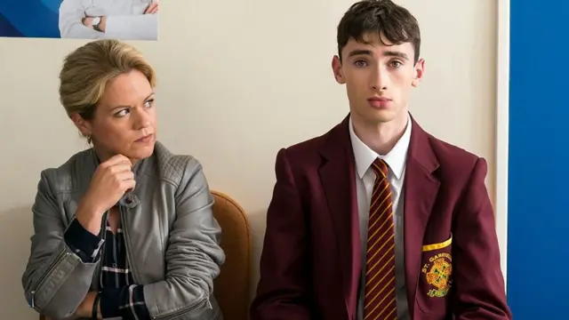 Los actores de la serie de comedia.