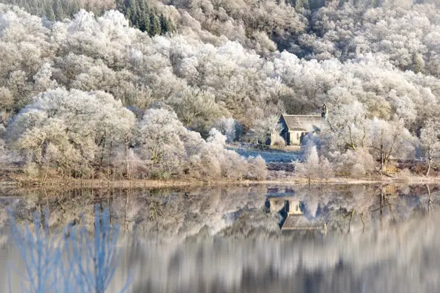 Trossachs Parish Church at Loch Achray.